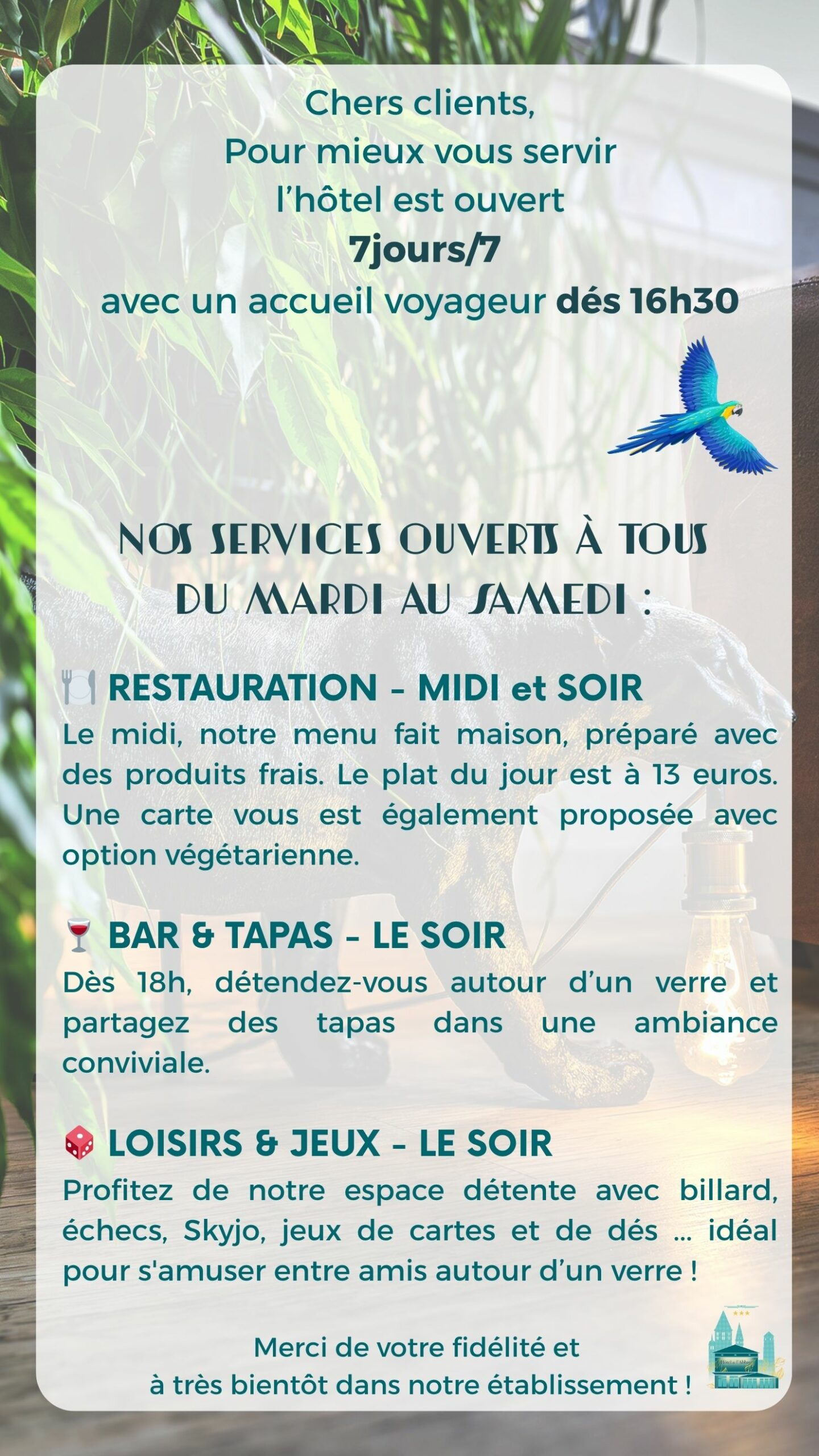 la totalite des services
