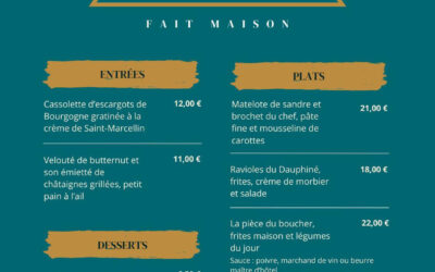 En ce moment au restaurant